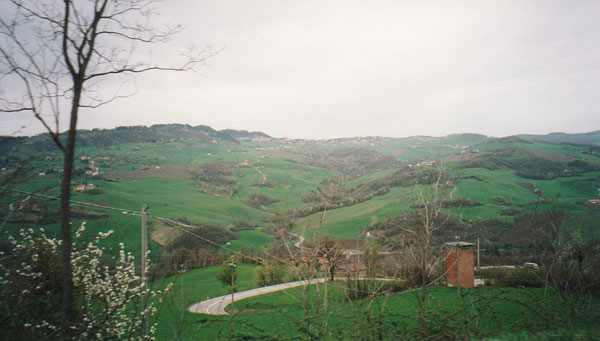 Back roads between Florence and Milan