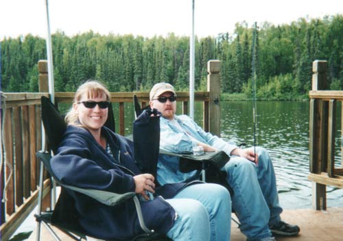 Fishing on the Barge
