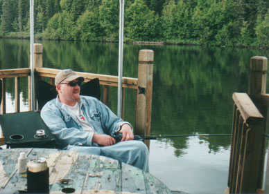 Fishing on the Barge