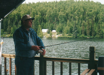 Fishing on the Barge