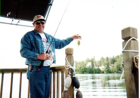 Fishing on the Barge
