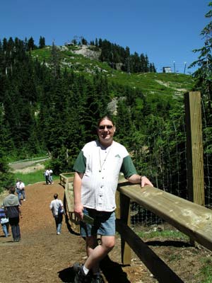 Mike by the bear pen