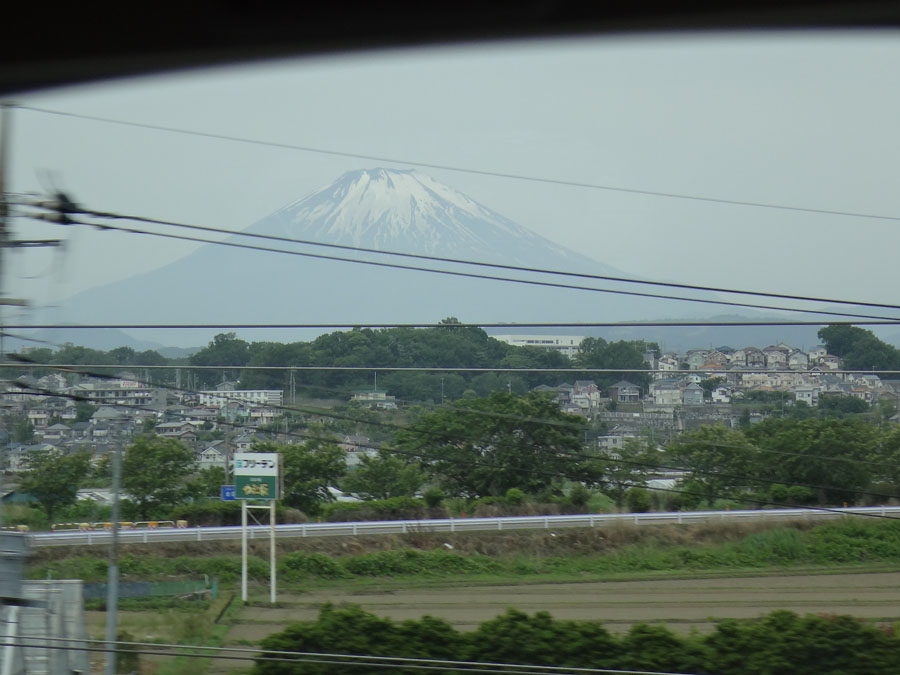 Mt. Fuji from the Nozomi train