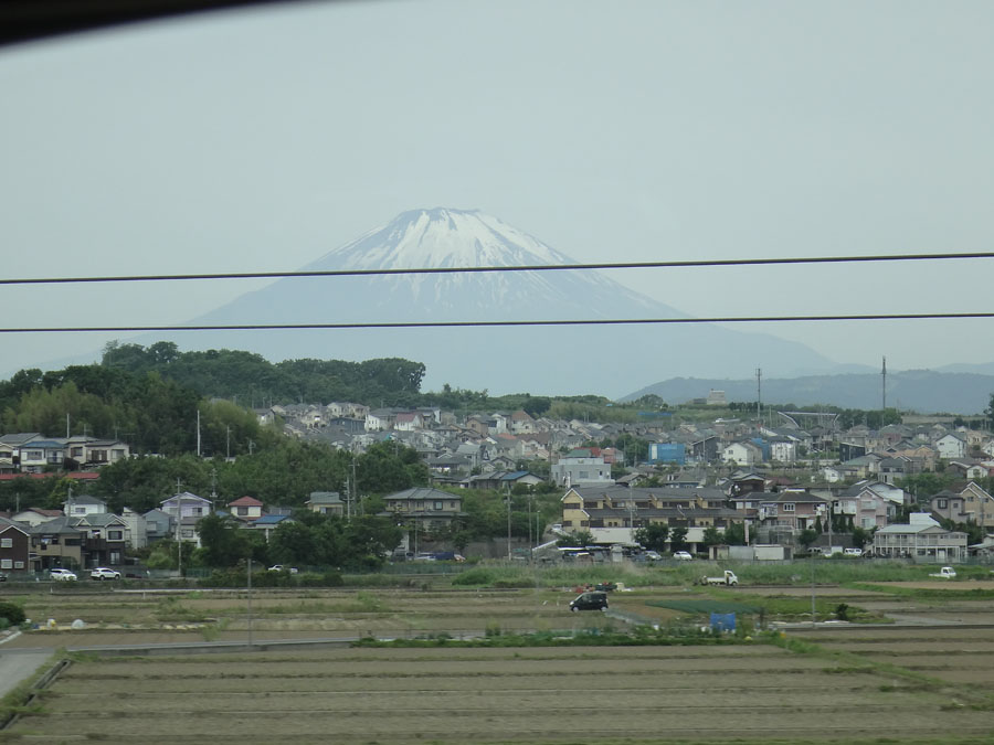 Mt. Fuji from the Nozomi train