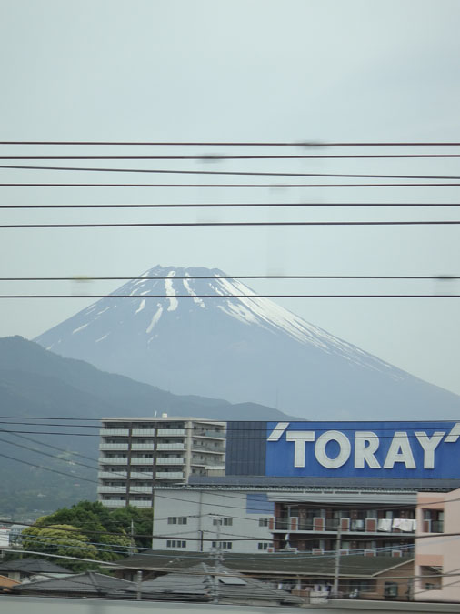 Mt. Fuji from the Nozomi train