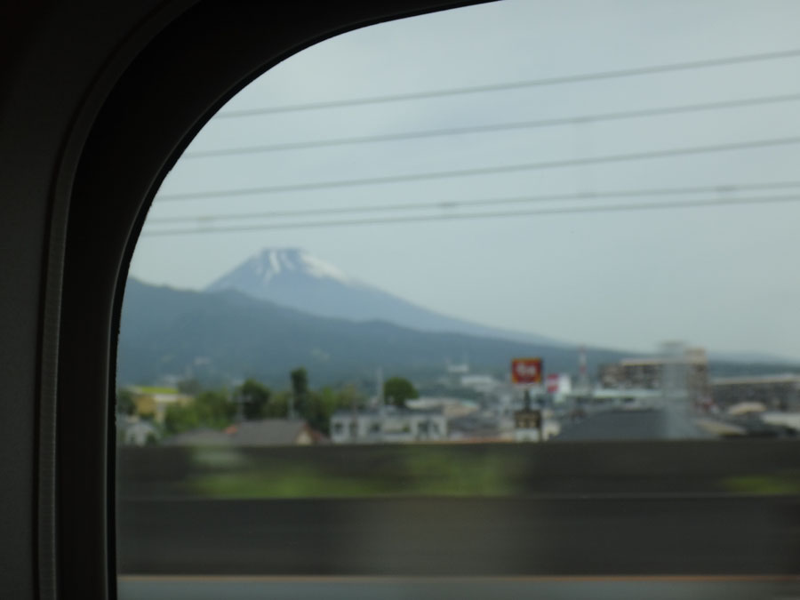 Mt. Fuji from the Nozomi train