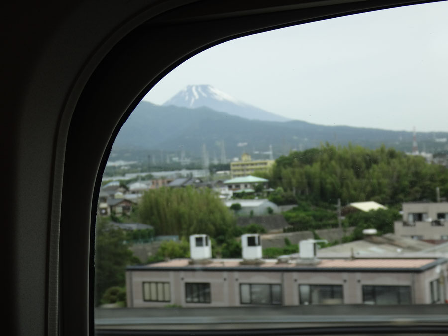 Mt. Fuji from the Nozomi train