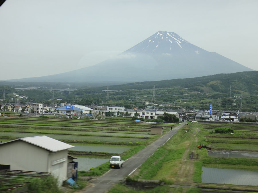 Mt. Fuji from the Nozomi train