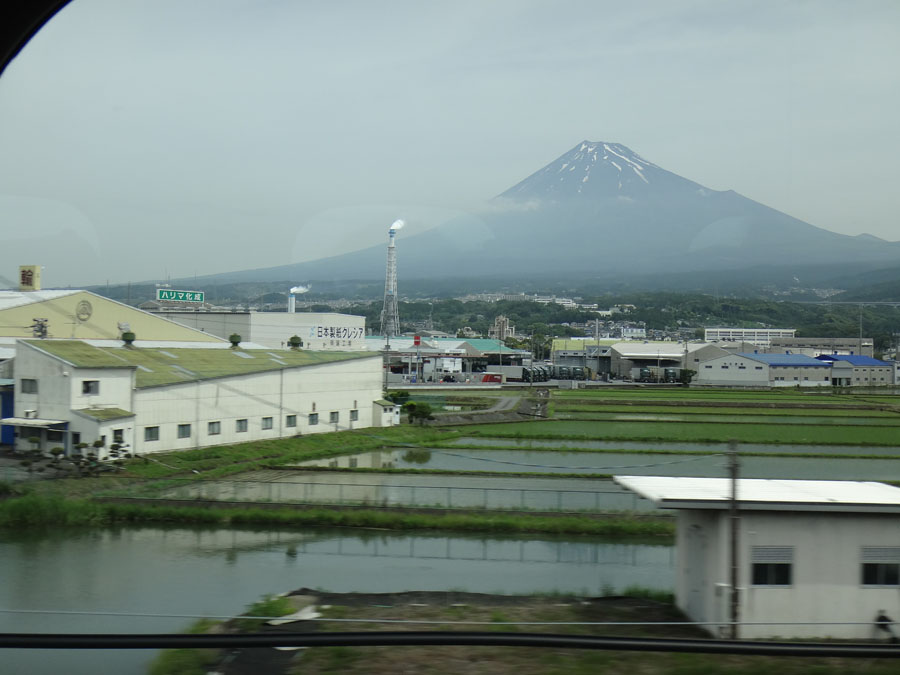 Mt. Fuji from the Nozomi train