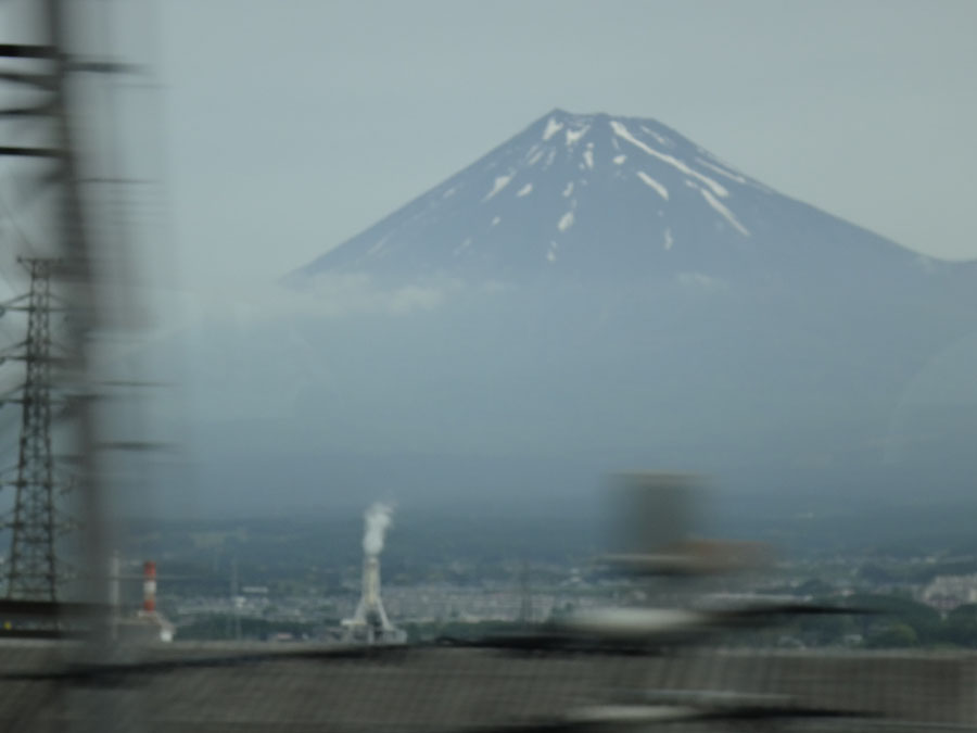Mt. Fuji from the Nozomi train
