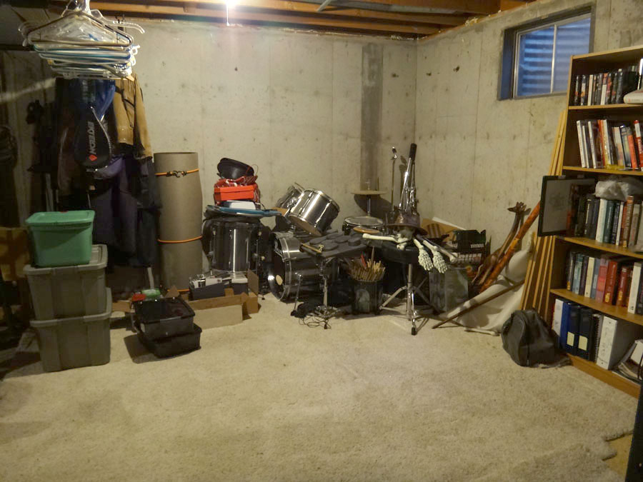 Gary and the drum set