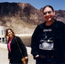 Kari Sanders (Kari Rawluk) and Mike Sanders (Michael Sanders) at Hoover Dam, Nevada