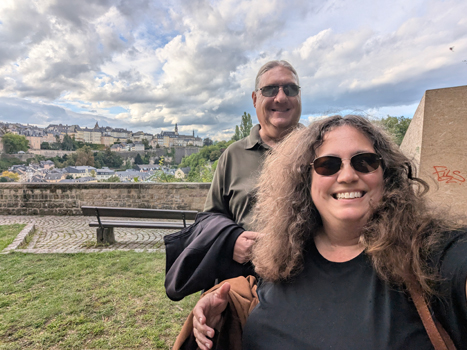 Kari Sanders (Kari Rawluk) and Mike Sanders (Michael Sanders) in Luxembourg