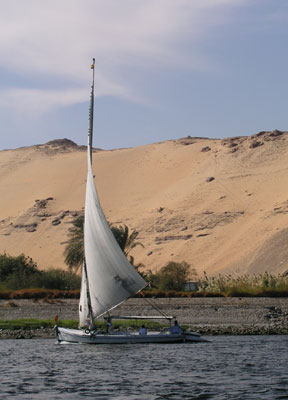 Boats on the Nile
